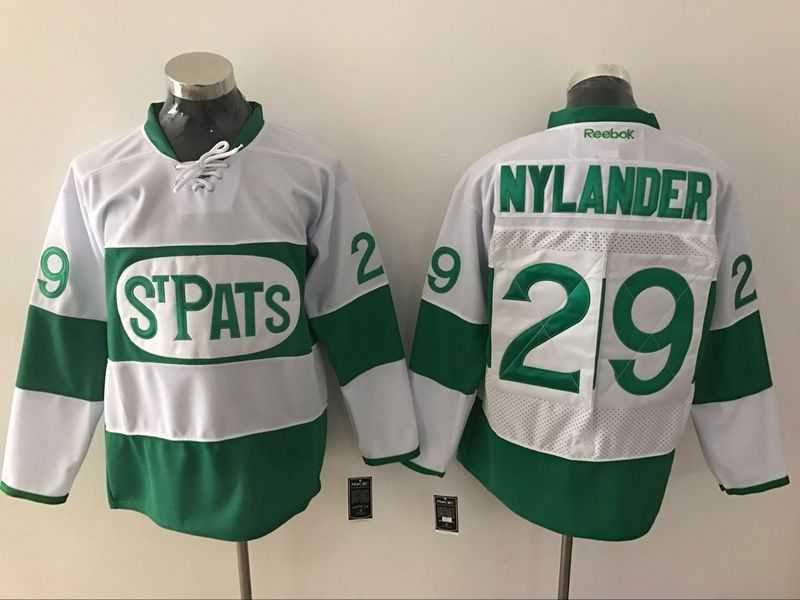Toronto Maple Leafs #29 William Nylander White St. Patrick's Day Reebok Stitched Jersey,We sell and wholesale Toronto Maple Leafs #29 William Nylander White St. Patrick's Day Reebok Stitched Jersey on line form chian!